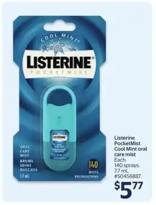 Walmart Listerine PocketMist Cool Mint oral care mist offer