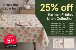 Kitchen Stuff Plus Harman Printed Linen Collection offer