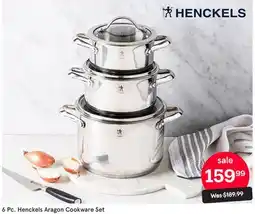 Kitchen Stuff Plus 6 Pc. Henckels Aragon Cookware Set offer