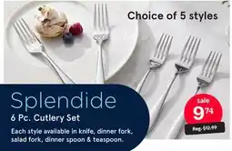Kitchen Stuff Plus Splendide 6 Pc. Cutlery Set offer