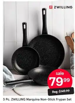 Kitchen Stuff Plus 3 Pc. ZWILLING Marquina Non-Stick Frypan Set offer