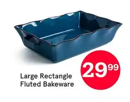 Kitchen Stuff Plus Large Rectangle Fluted Bakeware offer