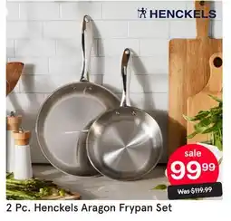 Kitchen Stuff Plus 2 Pc. Henckels Aragon Frypan Set offer