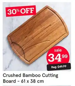 Kitchen Stuff Plus Crushed Bamboo Cutting Board - 61 x 38 cm offer