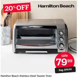 Kitchen Stuff Plus Hamilton Beach Stainless Steel Toaster Oven offer