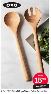 Kitchen Stuff Plus 2 Pc. OXO Good Grips Wood Salad Server Set offer