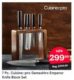 Kitchen Stuff Plus 7 Pc. Cuisine::Pro Damashiro Emperor Knife Block Set offer