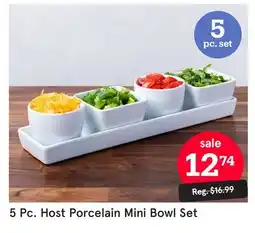 Kitchen Stuff Plus 5 Pc. Host Porcelain Mini Bowl Set offer