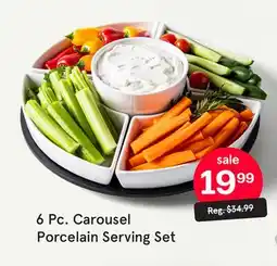 Kitchen Stuff Plus 6 Pc. Carousel Porcelain Serving Set offer