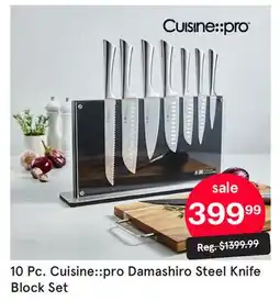 Kitchen Stuff Plus 10 Pc. Cuisine::Pro Damashiro Steel Knife Block Set offer