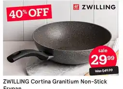 Kitchen Stuff Plus ZWILLING Cortina Granitium Non-Stick Frypan offer