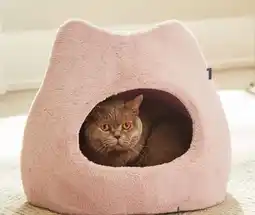 Petvalu Bailey & Bella Meow Dusty Rose Chalet Cat Bed offer