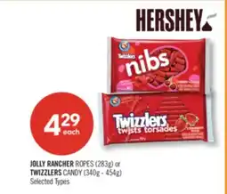 Shoppers Drug Mart JOLLY RANCHER ROPES (283g) or TWIZZLERS CANDY (340g - 454g) offer