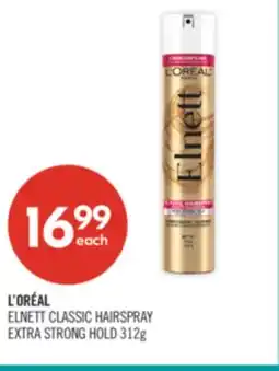 Shoppers Drug Mart L'OREAL ELNETT CLASSIC HAIRSPRAY EXTRA STRONG HOLD offer