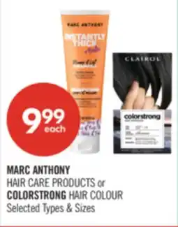 Shoppers Drug Mart MARK ANTHONY HAIR CARE PRODUCTS or COLORSTRONG HAIR COLOUR offer