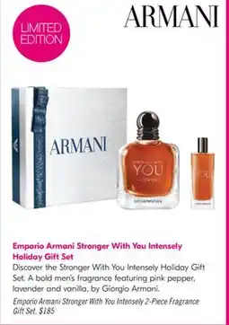 Shoppers Drug Mart Emporio Armani Stronger With You Intensely 2-Piece Fragrance Gift Set offer