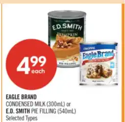Shoppers Drug Mart EAGLE BRAND CONDENSED MILK (300mL) or E.D. SMITH PIE FILLING (540mL) offer