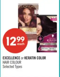 Shoppers Drug Mart EXCELLENCE or KERATIN COLOR HAIR COLOUR offer