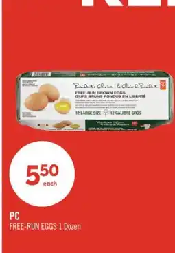 Shoppers Drug Mart PC FREE-RUN EGGS offer
