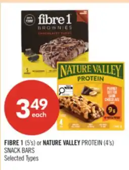 Shoppers Drug Mart FIBRE 1 (5's) or NATURE VALLEY PROTEIN (4's) SNACK BARS offer