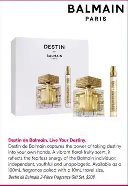 Shoppers Drug Mart Destin de Balmain 2-Piece Fragrance Gift Set offer