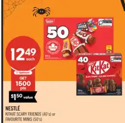 Shoppers Drug Mart NESTLÉ KITKAT SCARY FRIENDS (40's) or FAVOURITE MINIS (50's) offer