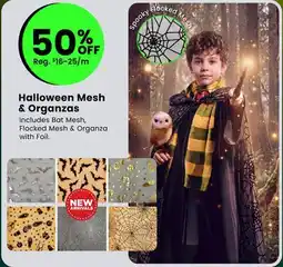 Fabricland Halloween Mesh & Organzas offer