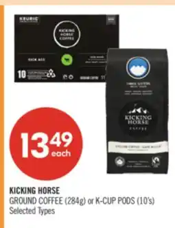 Shoppers Drug Mart KICKING HORSE GROUND COFFEE (284g) or K-CUP PODS (10's) offer