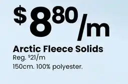 Fabricland Arctic Fleece Solids offer