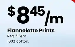 Fabricland Flannelette Prints offer