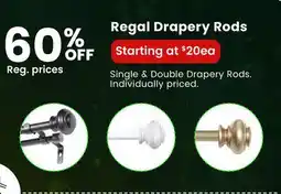 Fabricland Regal Drapery Rods offer