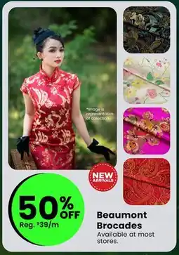 Fabricland Beaumont Brocades offer