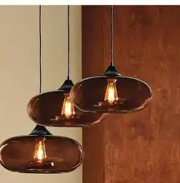 Walmart Bouclair glass globe ceiling lamp offer