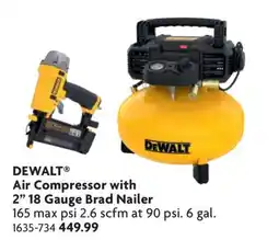 Home Hardware Air Compressor with 2 18 Gauge Brad Nailer offer
