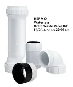 Home Hardware HEP V O Waterless Drain Waste Valve Kit offer
