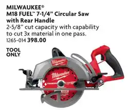 Home Hardware M18 FUEL 7-1/4 Circular Saw with Rear Handle offer