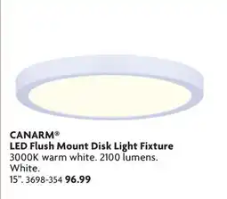 Home Hardware CANARM LED Flush Mount Disk Light Fixture offer