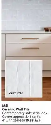 Home Hardware MSI Ceramic Wall Tile offer