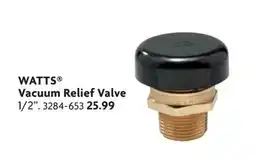 Home Hardware WATTS Vacuum Relief Valve offer