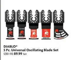 Home Hardware 5 Pc. Universal Oscillating Blade Set offer