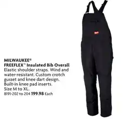 Home Hardware FREEFLEX Insulated Bib Overall Elastic shoulder straps offer