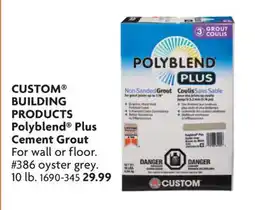 Home Hardware CUSTOM BUILDING PRODUCTS Polyblend Plus Cement Grout offer
