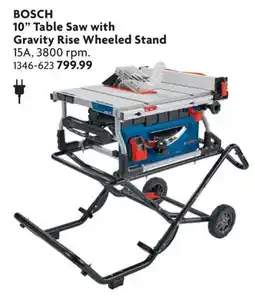 Home Hardware 10 Table Saw with Gravity Rise Wheeled Stand offer