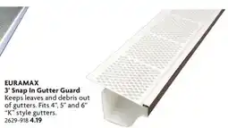 Home Hardware Snap In Gutter Guard offer