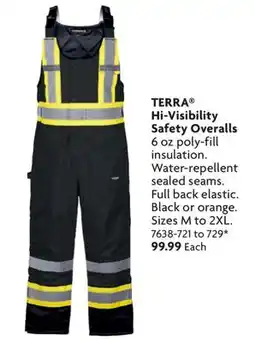 Home Hardware Hi-Visibility Safety Overalls offer