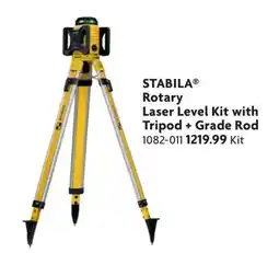 Home Hardware Rotary Laser Level Kit with Tripod + Grade Rod offer