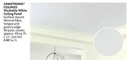 Home Hardware Washable White Ceiling Panel offer
