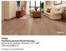 Home Hardware Purified Laminate Plank Flooring offer