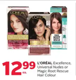 Rexall L'OREAL Excellence, Universal Nudes or Magic Root Rescue Hair Colour offer