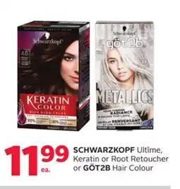 Rexall SCHWARZKOPF Ultime, Keratin or Root Retoucher or GÖT2B Hair Colour offer